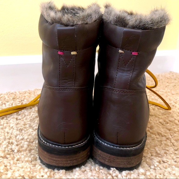 Joules Women's Ashwood Fashion Hiker Boot in chestnut size 10 - Picture 7 of 8